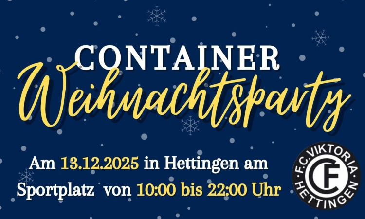Container-Weihnachtsparty am Sa., 13.12.2025