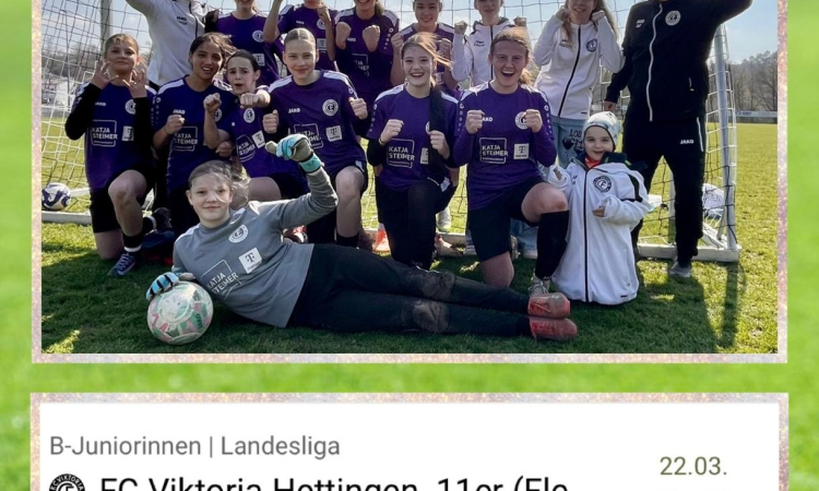 B-Juniorinnen schlagen den badischen Pokalfinalisten Amicitia Viernheim mit 2:0